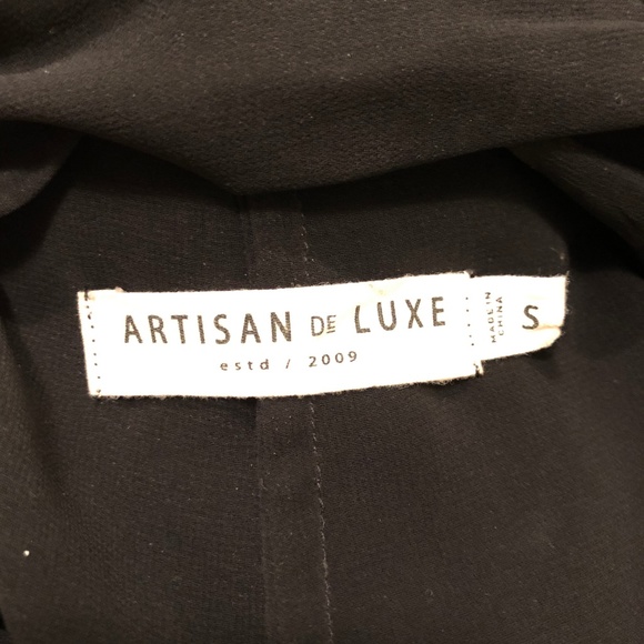 Artisan Deluxe Black Sheer Blouse - Picture 4 of 4